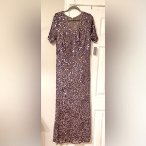 ALEX EVENINGS Size 16 NWT Icy Orchid